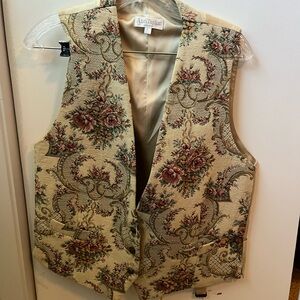 Ann Taylor Floral Patterned Vest